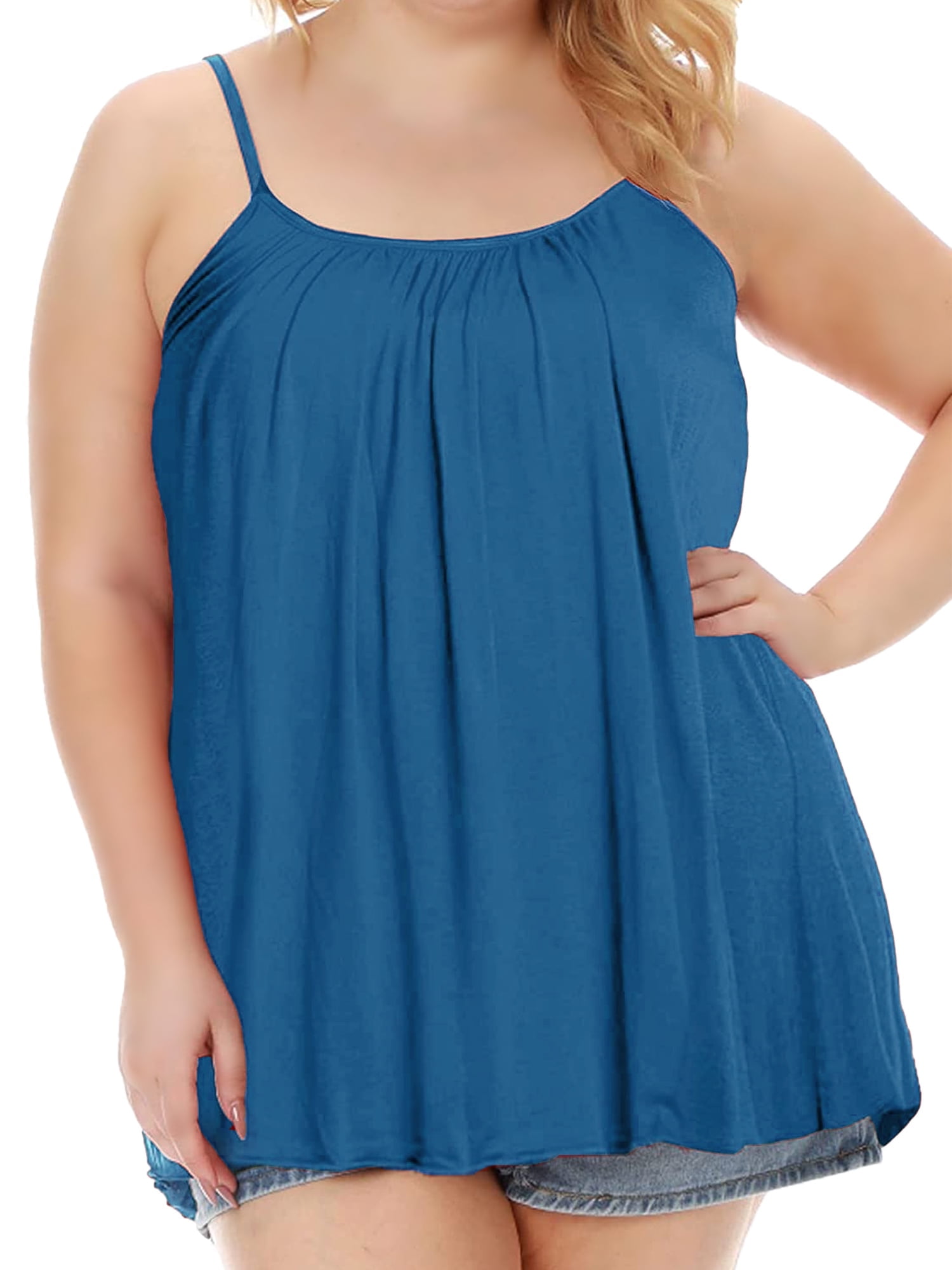 ANYFIT WEAR Women Tank Top with Built in Bra Flowly Relaxed Cami ...