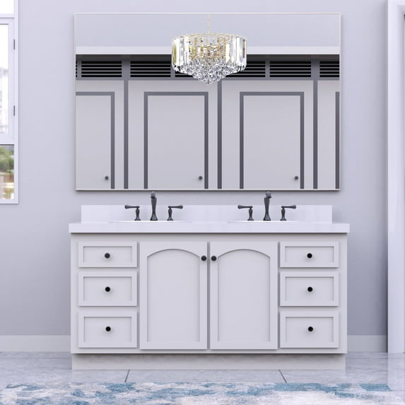 ANYHI 60"x36" Oversized Modern Rectangle Bathroom Mirror with Silver Frame Decorative Large Wall Mirrors for Bathroom Living Room Bedroom Vertical or Horizontal Wall Mounted mirror with Aluminum Frame