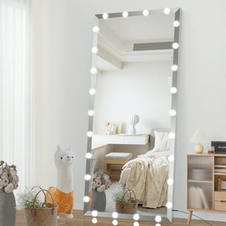Kacee 71x28 Full Length Mirror with Standing Holder Aluminum Alloy Frame  Floor Mirror Golden (with Stand) - The Pop Home