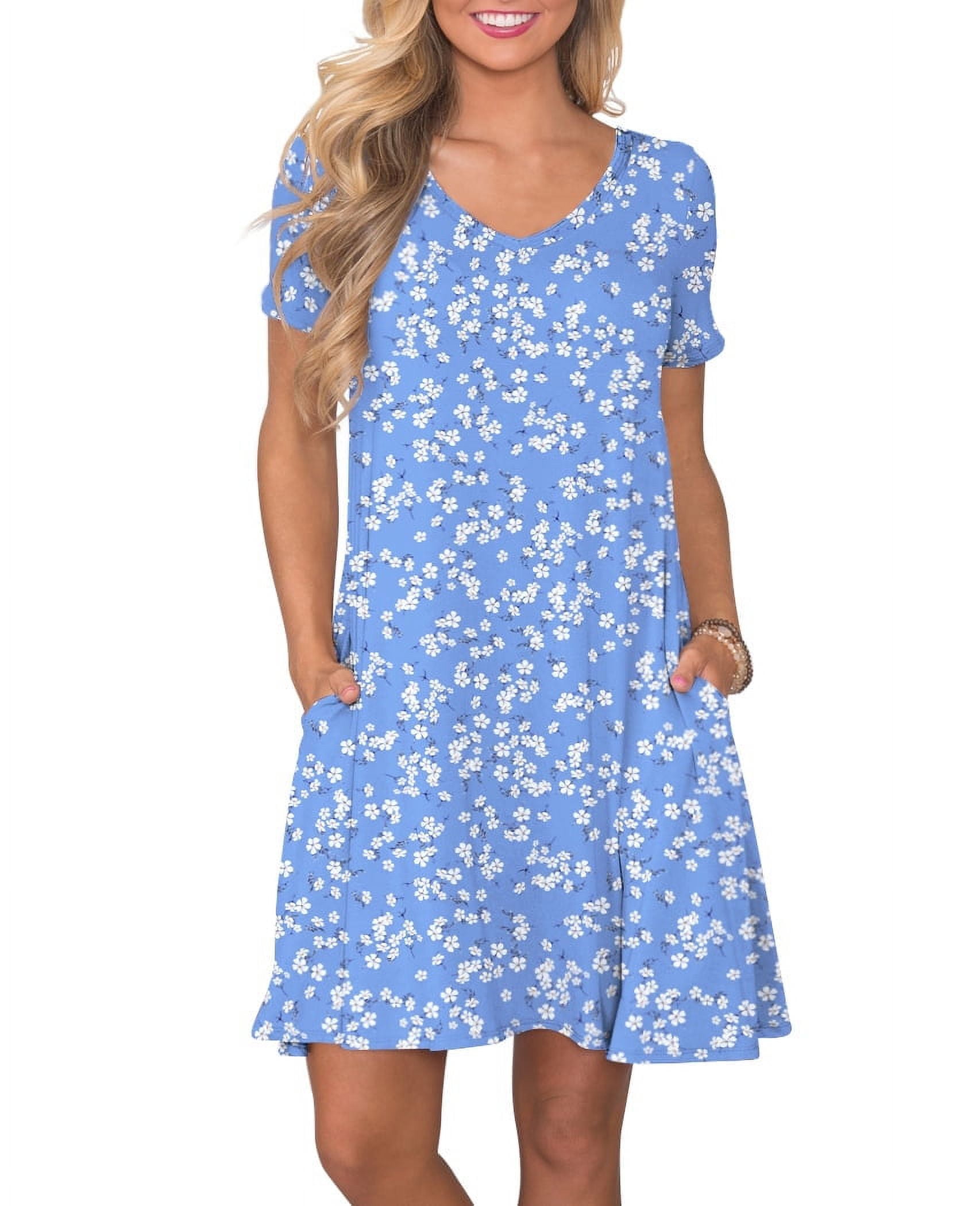 Spring Summer Wrapped Chest Mesh Large Swing Dress Casual Loose Vacation Dress main image 1