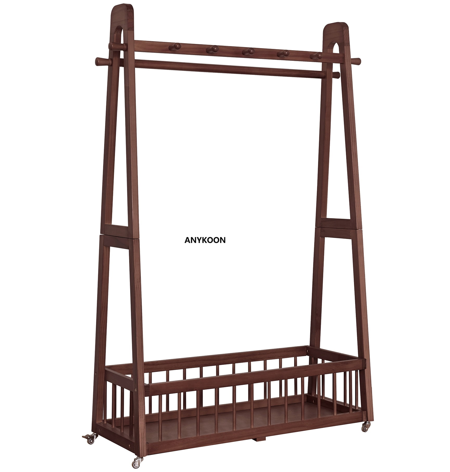 Wood Mobile Rack ANYKOON 63.8
