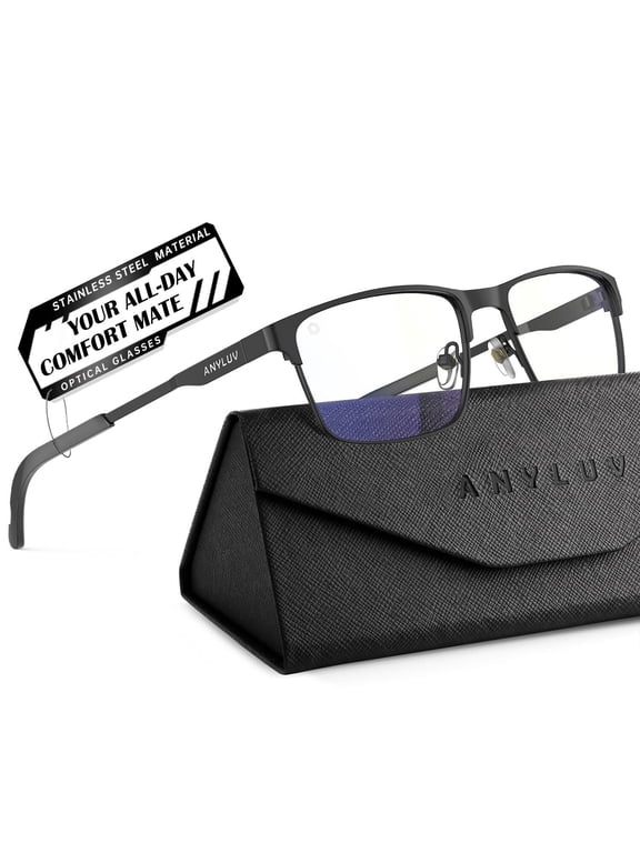 Blue Light Glasses for Men/Women, Lightweight Blue Light Blocking Glasses, Anti-Eye Strain Computer Glasses for Gaming