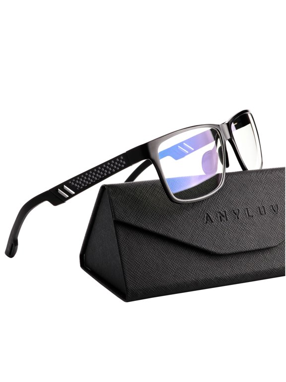 Blue Light Blocking Glasses for Computer and Reading Lightweight Al-Mg Metal Anti-Eye Strain Glasses for Woman & Men