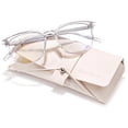 thumbnail image 1 of ANYLUV Reading Glasses for Women Blue Light Blocking Stylish Transparent Frame Computer Readers Lightweight Eyeglasses,+1.50, 1 of 6