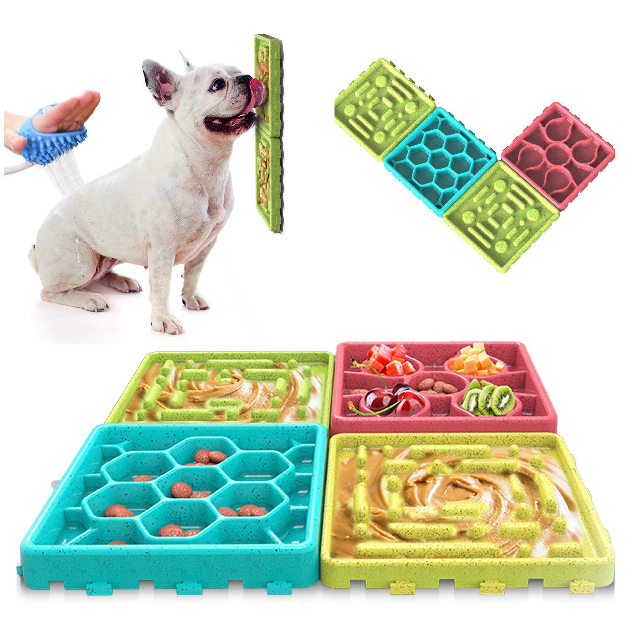 ANYPET Slow Feeding XEF1 Mat Tray Slow Feeder Dog Bowls Food Mat for Dog Dog Lick Pad ANYPET Slow Feeding XEF1 Mat Tray Slow Feeder Dog Bowls Food Mat for Dog Dog Lick Pad
