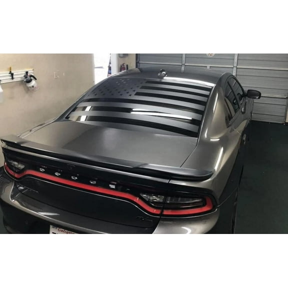 ANYStickerYouWant - American Flag Vinyl Decal Windshield Sticker Compatible with and Fits Dodge Charger 2010-2022