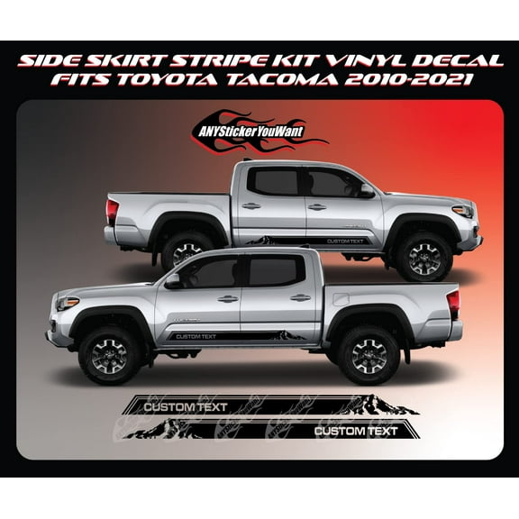 ANYStickerYouWant - Side Skirt Mountain Vinyl Graphic Decal Sticker Compatible with and Fits TRD Toyota Tacoma 2010-2021