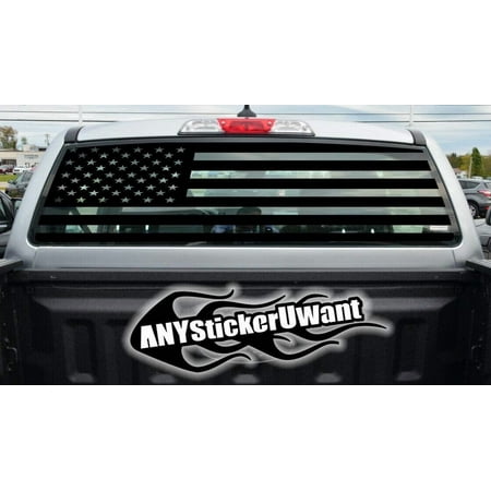ANYStickerYouWant - USA American Flag Rear Window Vinyl Decal Fits on and Compatible with Ford Ranger 2020