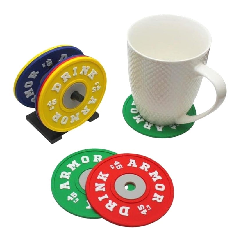 ANYWAY.GO 4/8Pcs Drink Coasters with Stand Plate Tea Mug Mats Holder ...