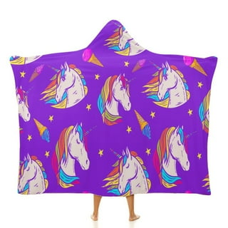 Unicorn Hooded Blanket