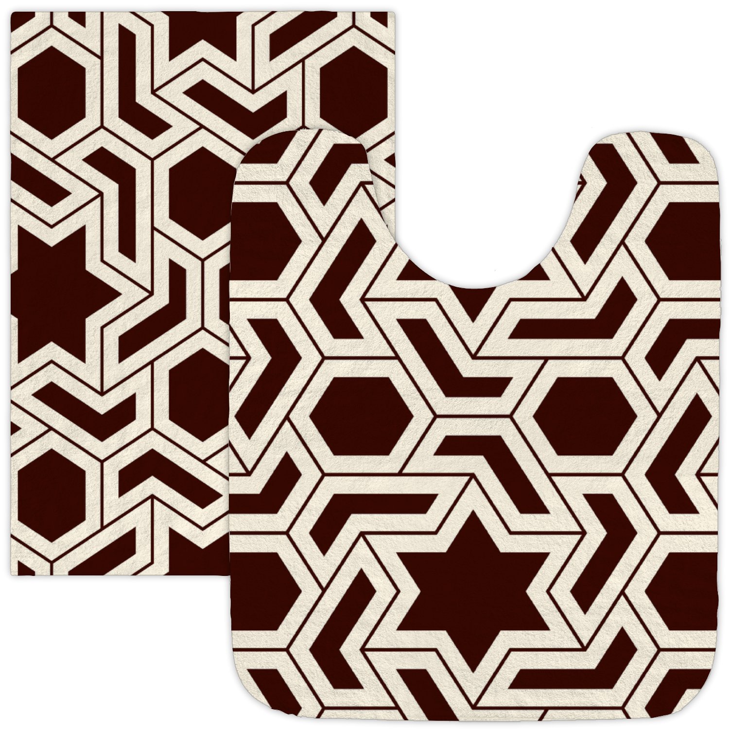 ANYWAY.GO Bathroom Rugs Set 2 Piece - Ultra Soft Bath Mat Non Slip ...