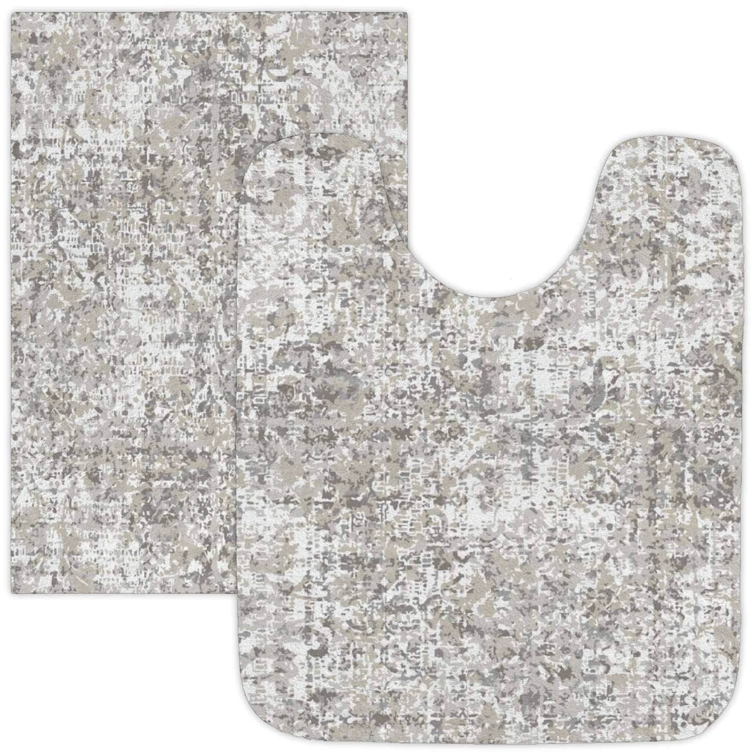 ANYWAY.GO Bathroom Rugs Set 2 Piece Ultra Soft Bath Mat Non Slip