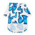 ANYWAY.GO Breathable elastic clothing pet TShirt Blue Morpho