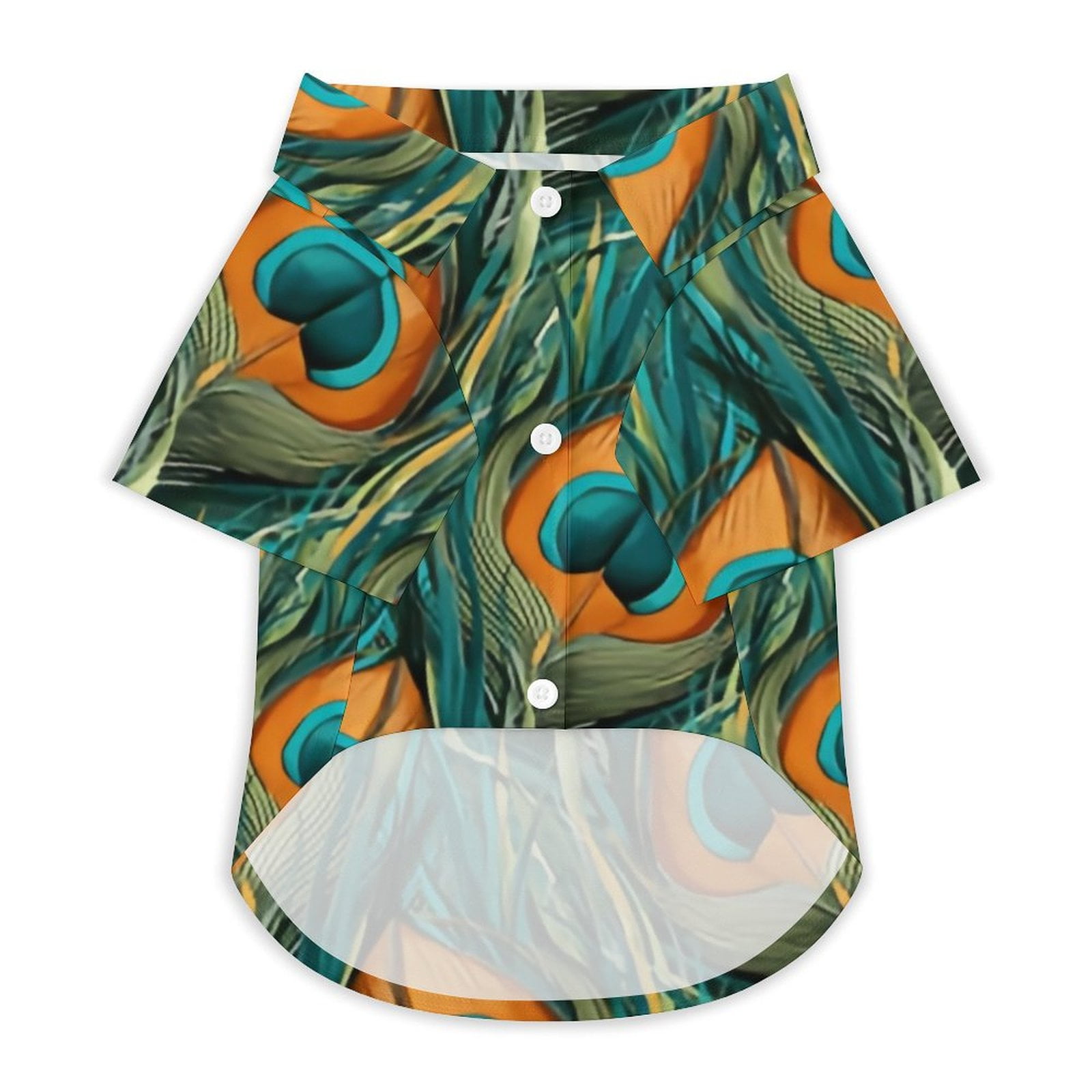 ANYWAY.GO Breathable elastic clothing pet TShirt Flower Lemon Pattern