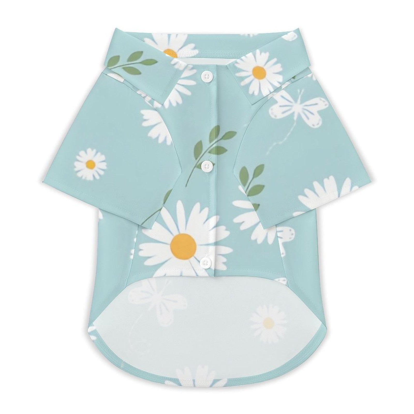 ANYWAY.GO Breathable elastic clothing pet TShirt Gold Pattern Easter