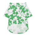 ANYWAY.GO Breathable elastic clothing pet TShirt Patrick Day Green