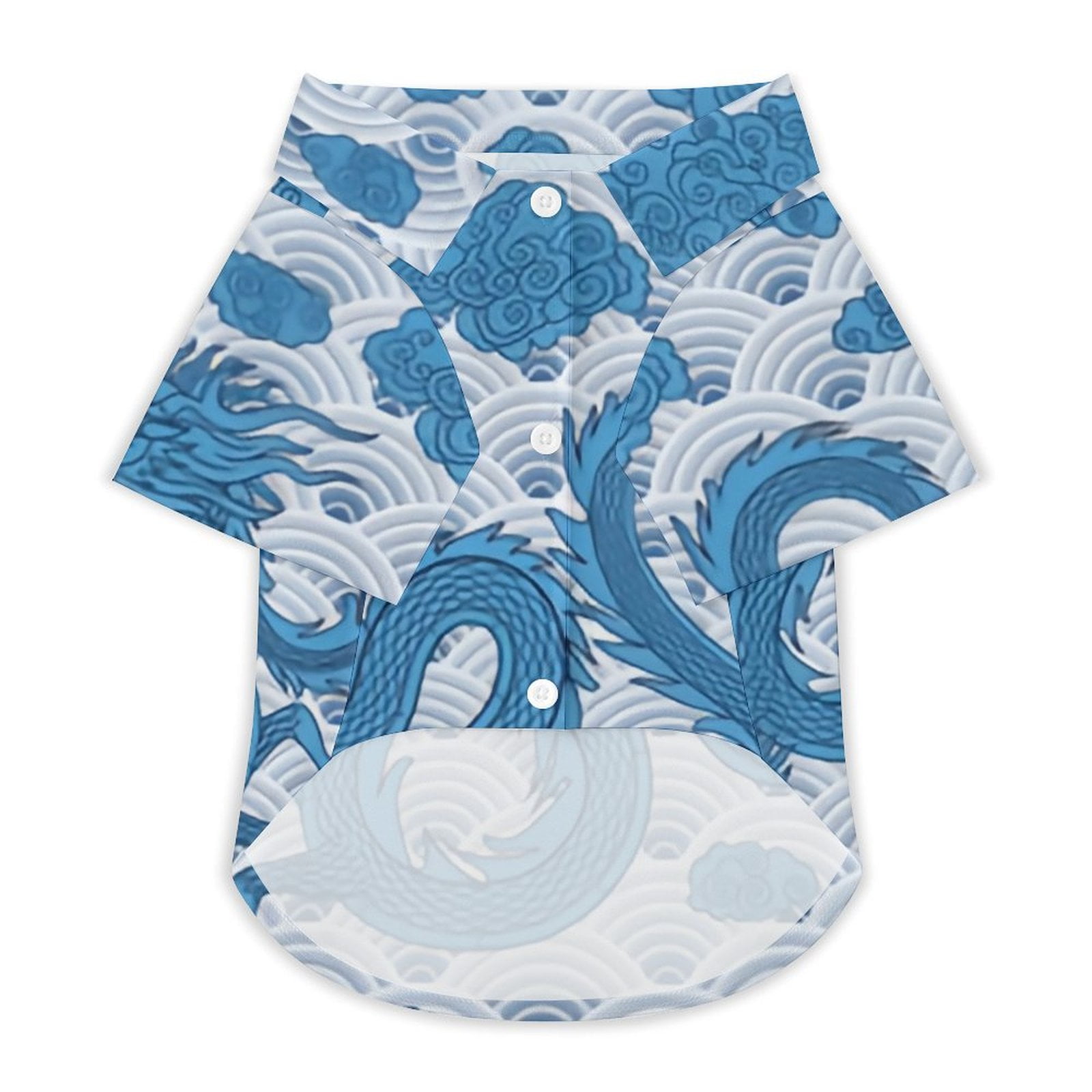 ANYWAY.GO Breathable elastic clothing pet TShirt Pattern Color Button