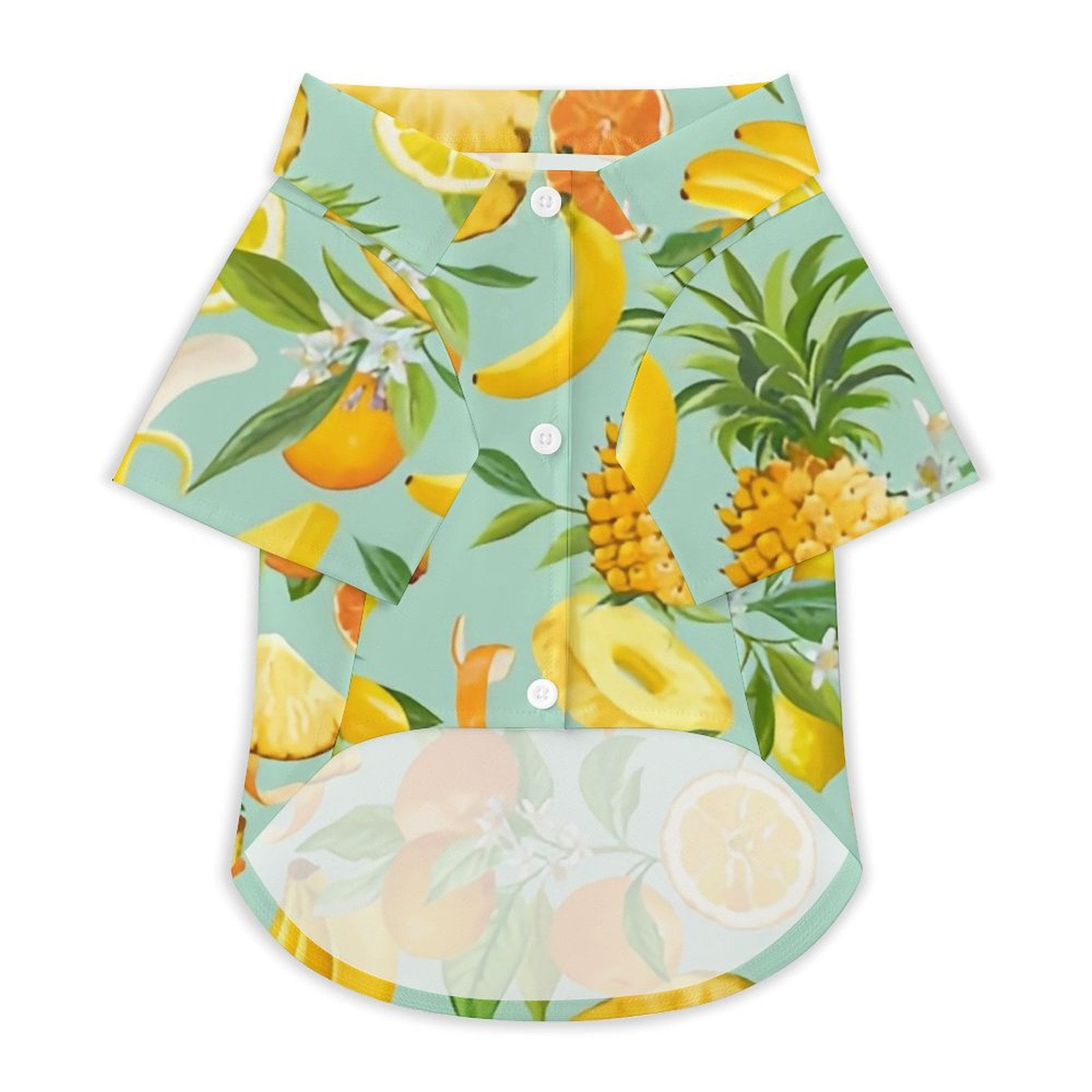 ANYWAY.GO Breathable elastic clothing pet TShirt Pineapple Banana