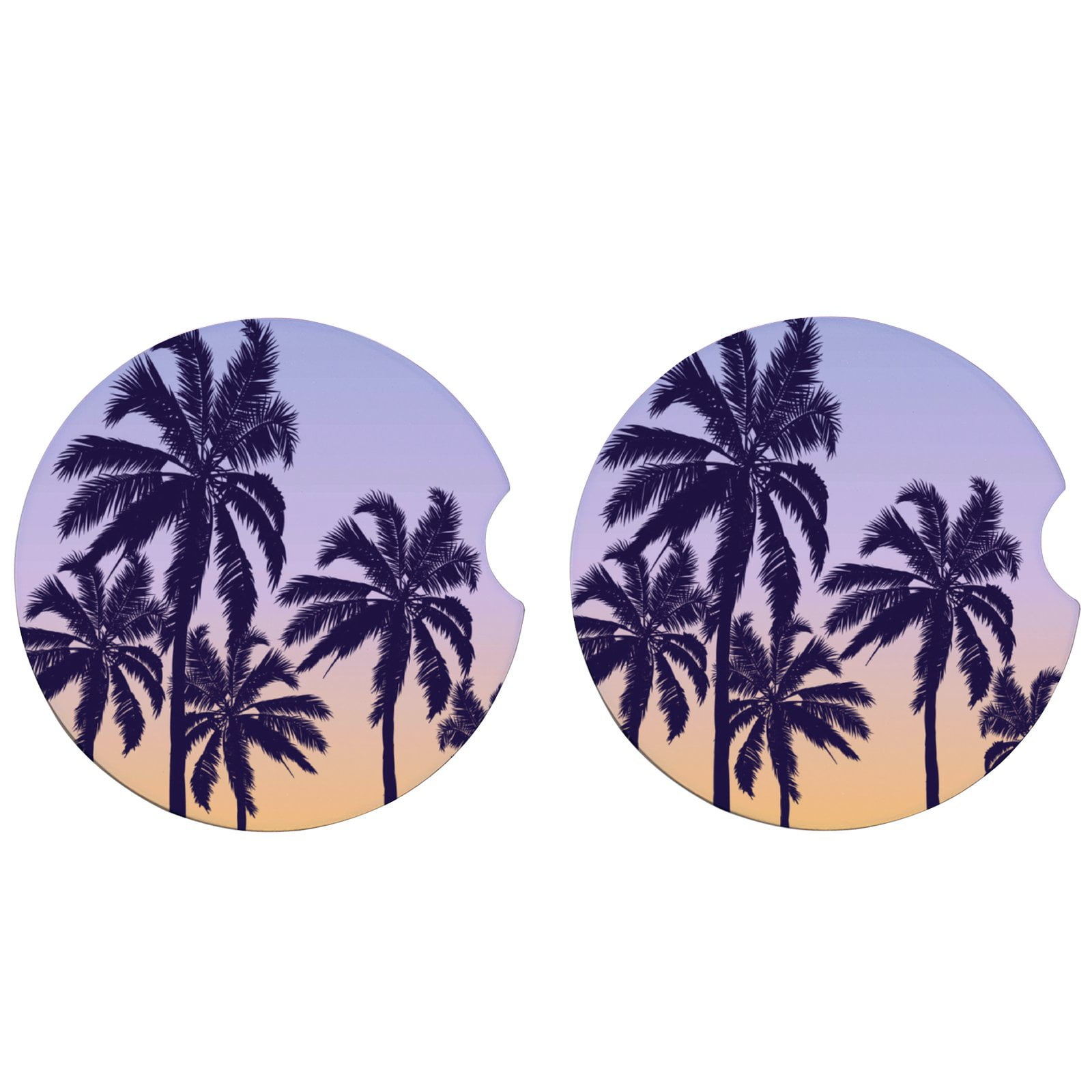 ANYWAY.GO Car Coasters 2 Pack Drinks Absorbent Ceramic Stone Car