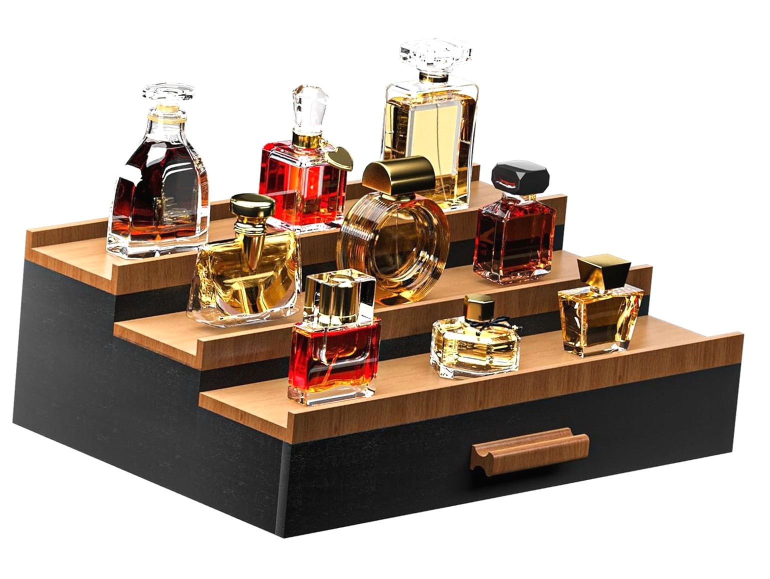 ANYWAY.GO Cologne Organizer for , 3-Tier Elevated Cologne Display Stand ...