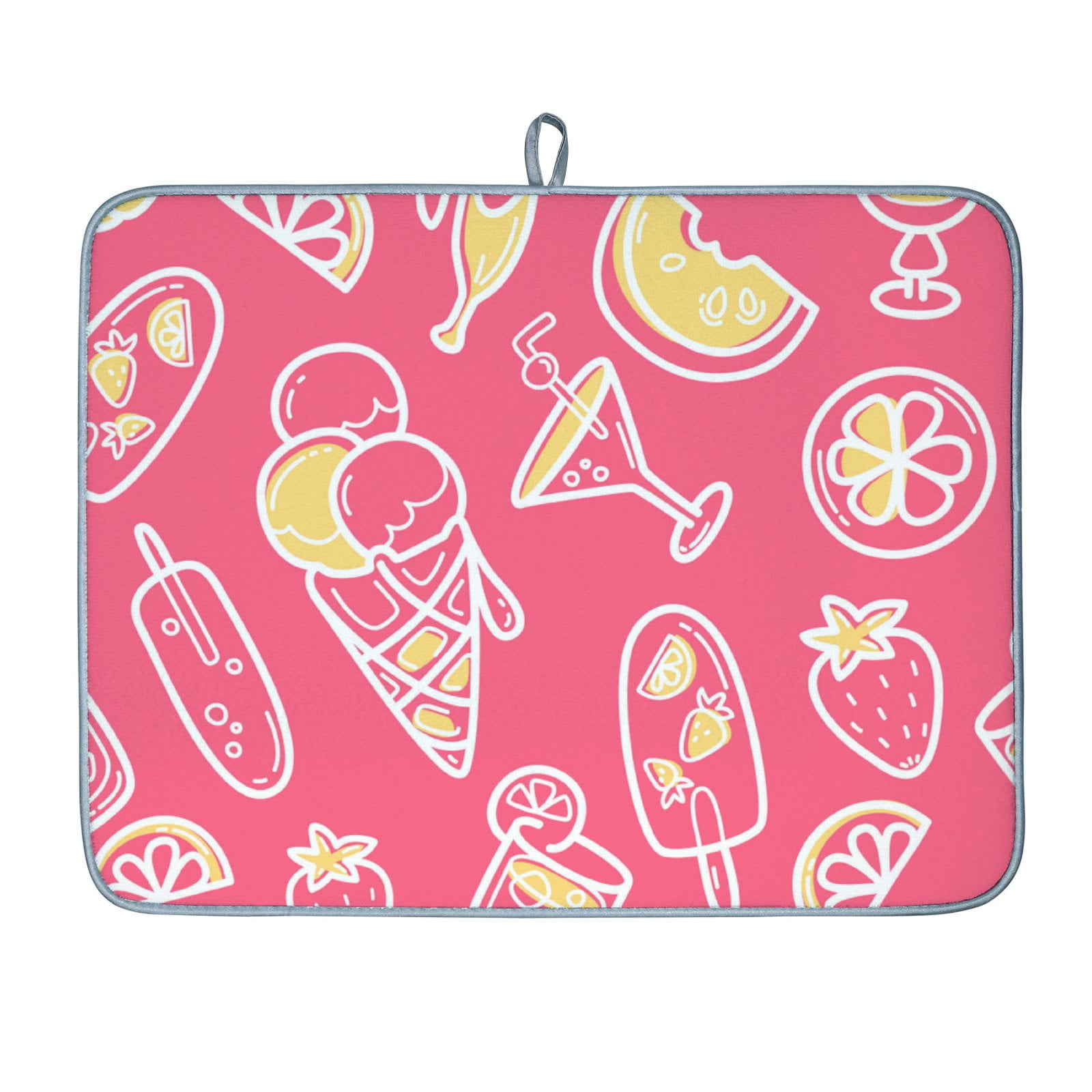 ANYWAY.GO Dish Drying Mat for Kitchen Counter,Texture Ultra Absorbent ...