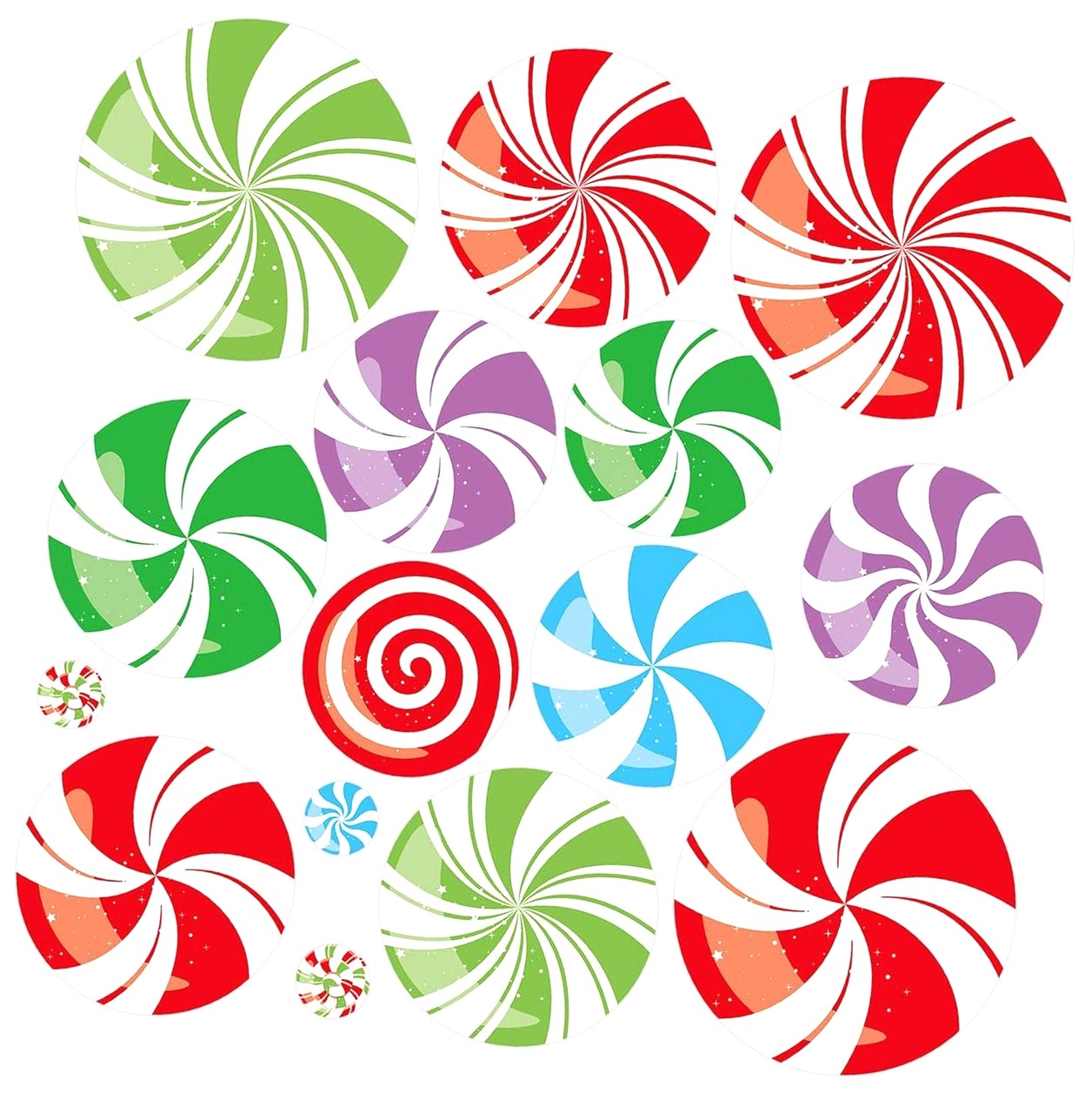 ANYWAY.GO Fancy Cutouts Candy Christmas Cutouts Xmas Wall Party ...