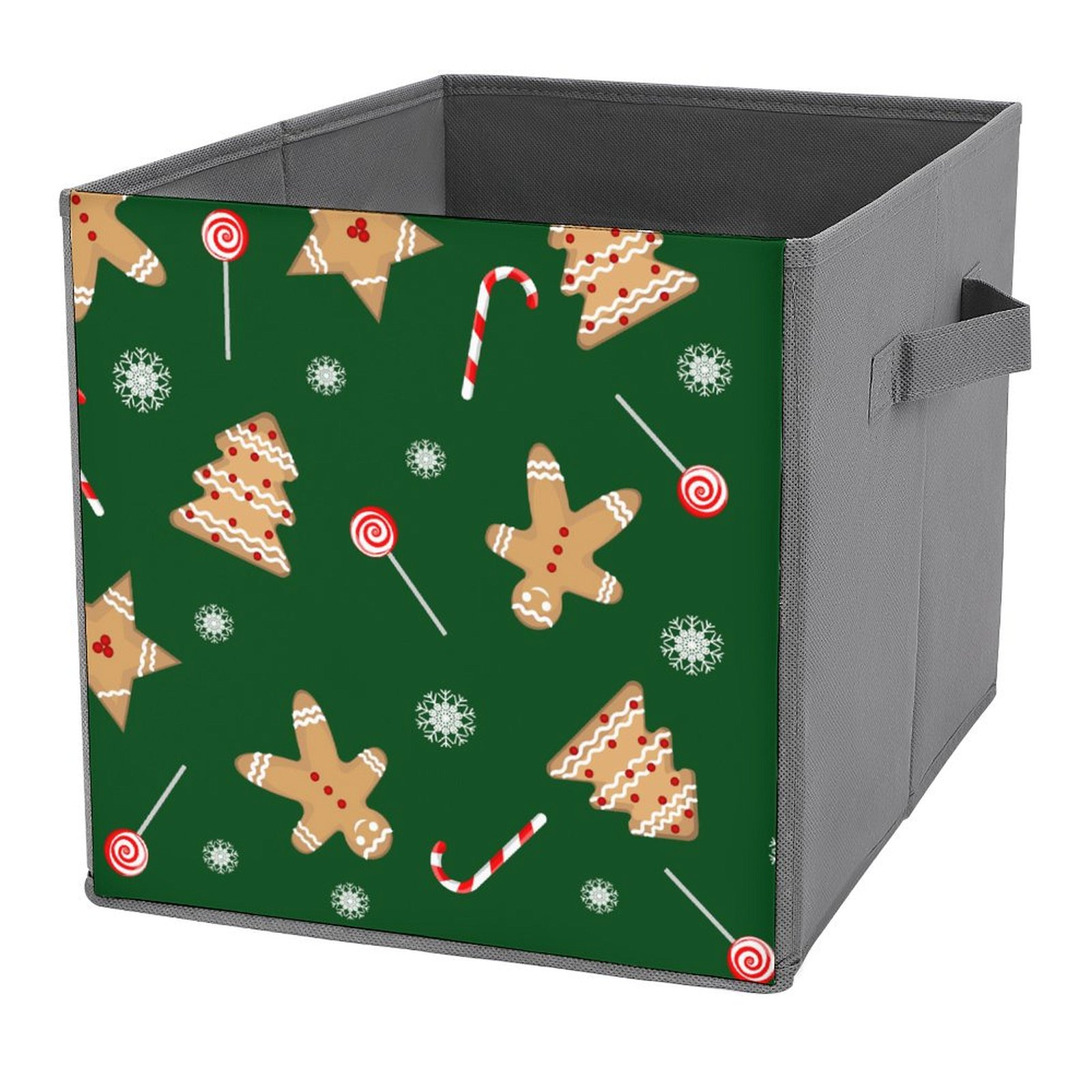 Box With Rope ANYWAY.GO Foldable Large Storage Box with Rope HandlesChristmas Pattern ...