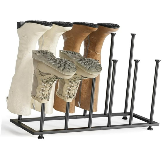 ANYWAY.GO Freestanding Rack Organizer Tall Boots Metal Rack for Dorm ...
