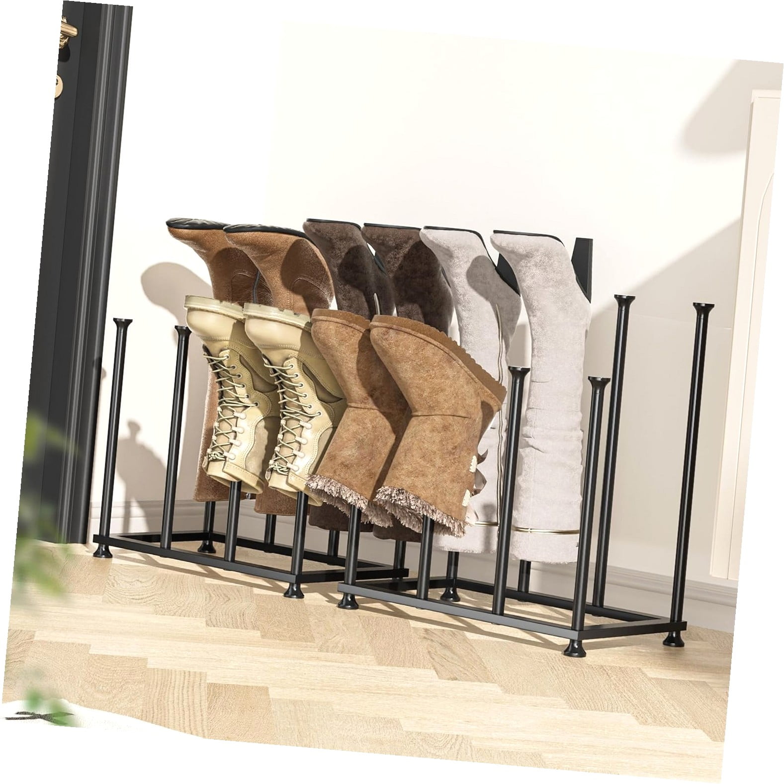 ANYWAY.GO Freestanding Rack Organizer Tall Boots Vertical Shoe Storage ...
