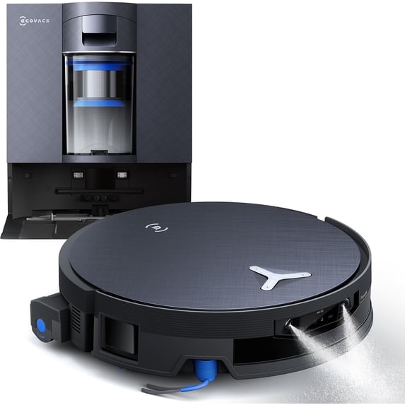ECOVACS DEEBOT X12 OMNICYCLONE Robot Vacuum & Mop, 22,000Pa, FocusJet, Bagless Station & AIVI 3D