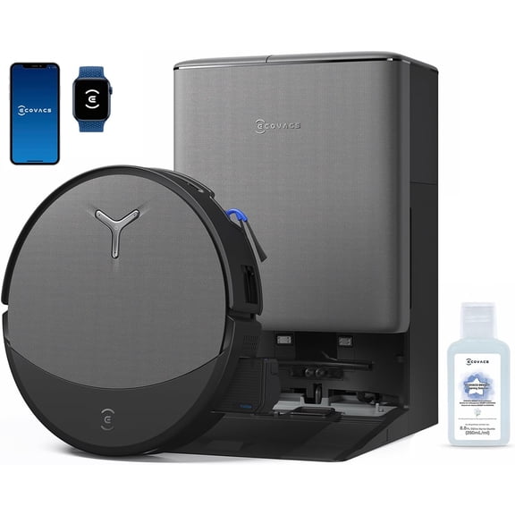 ECOVACS DEEBOT T90 PRO OMNI Robot Vacuum and Mop, 30,000Pa Suction, Instant Self-Cleaning OZMO Roller Mop