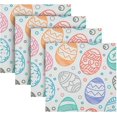 ANYWAY.GO Happy Easter Pattern Napkins Set of 4 Cloth Napkins 20x20