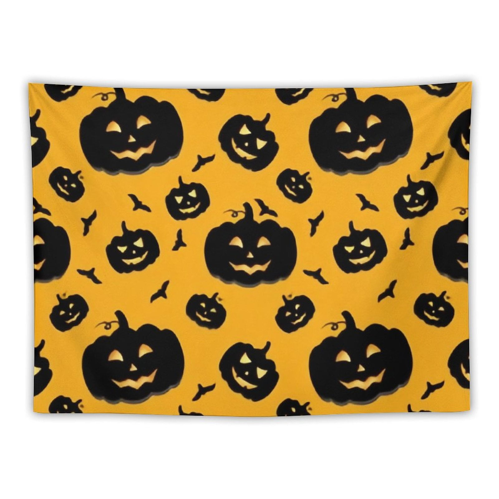 ANYWAY.GO Living room and dormitory tapestry Funny Halloween Pumpkins