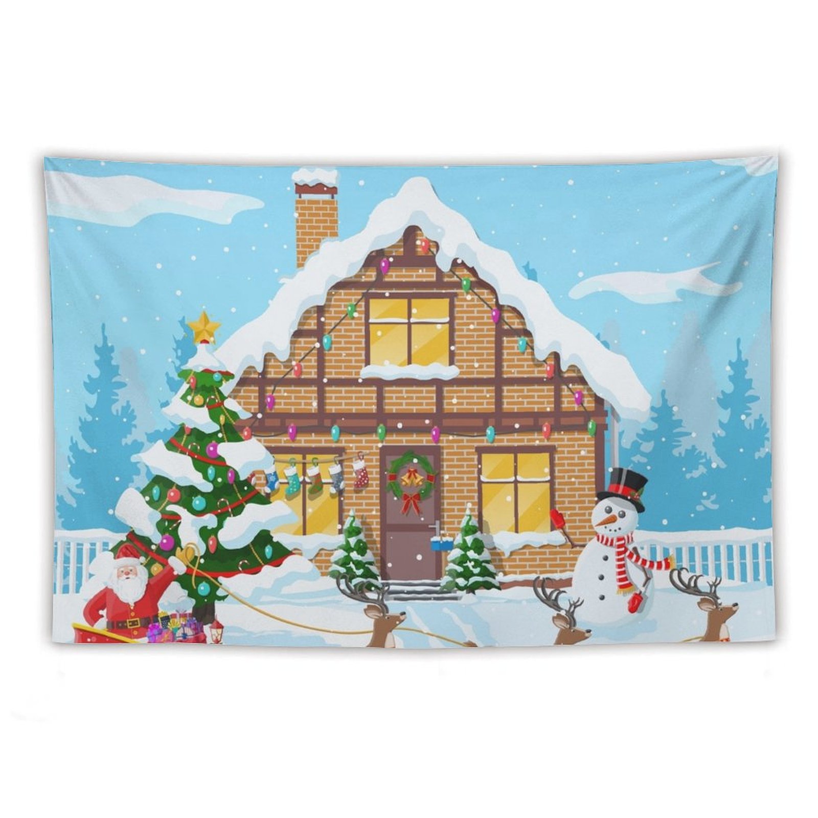 ANYWAY.GO Living room and dormitory tapestry Holiday Suburban House