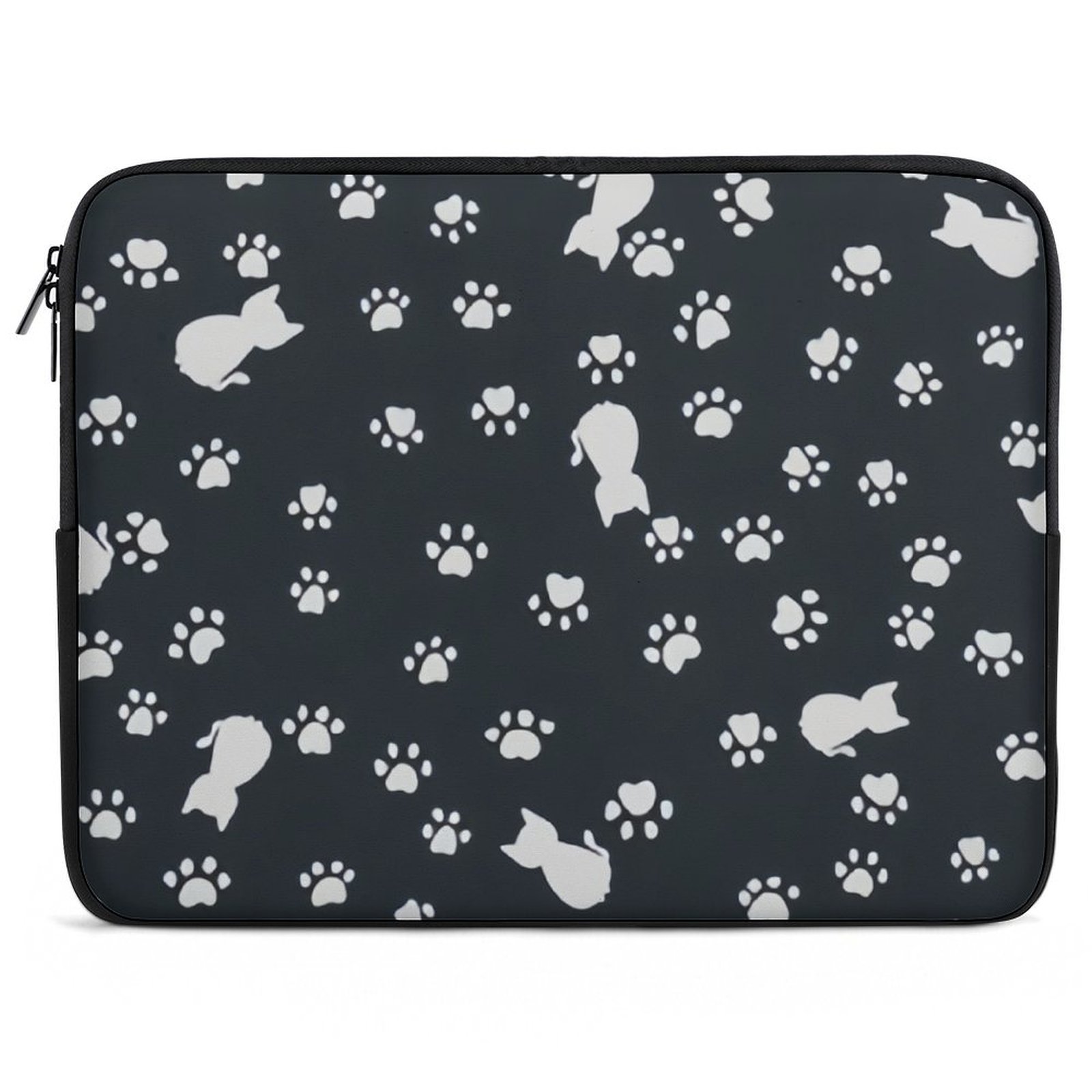 ANYWAY.GO Neoprene Notebook Computer Pocket CaseCats Paw Print Pattern ...