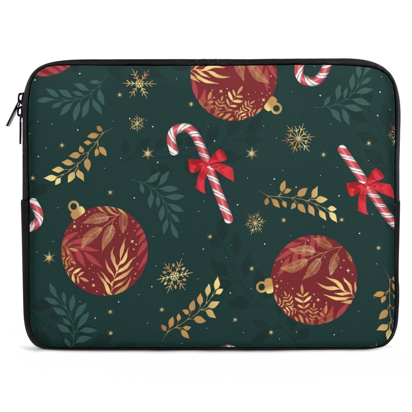 ANYWAY.GO Neoprene Notebook Computer Pocket CaseChristmas Pattern Candy