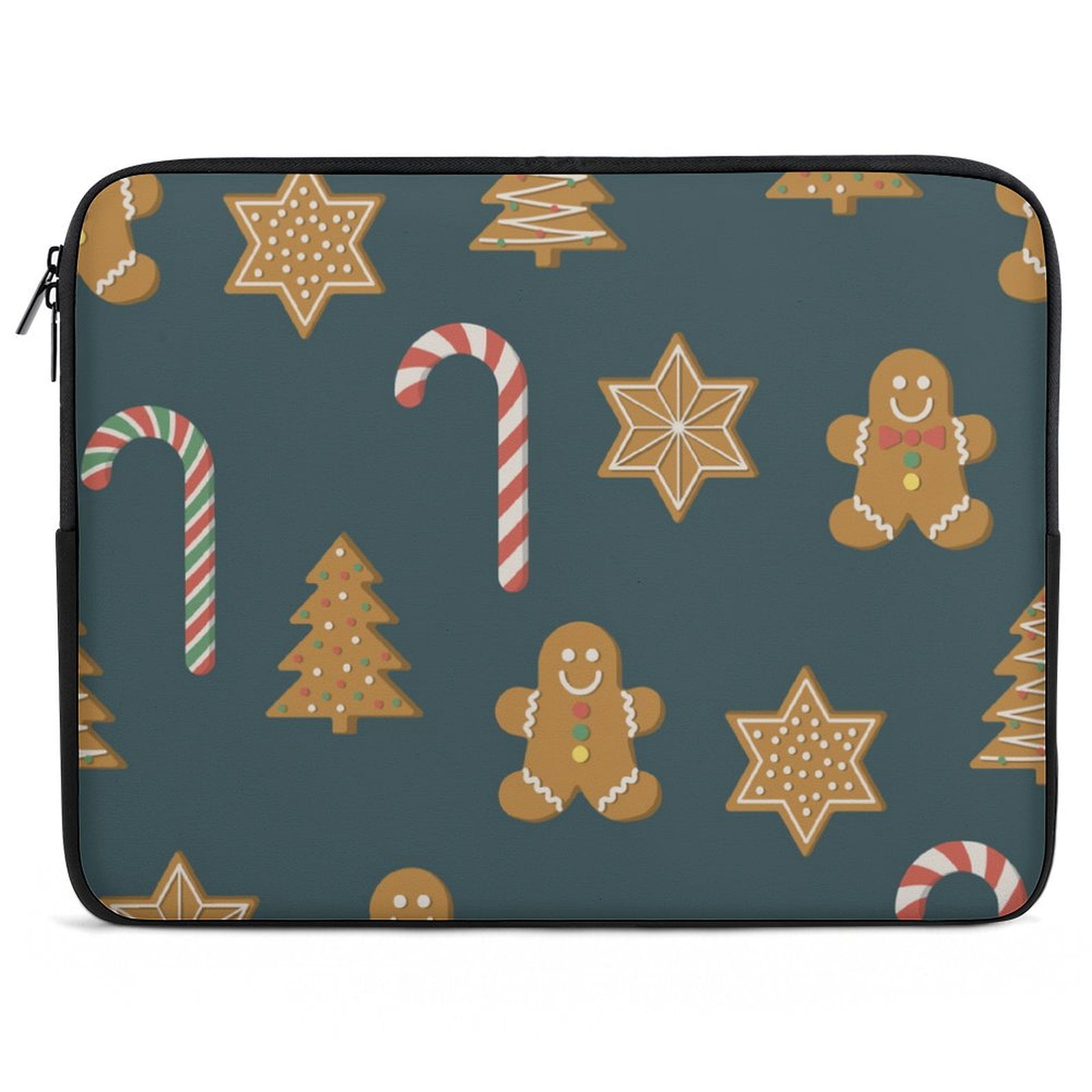 ANYWAY.GO Neoprene Notebook Computer Pocket CaseMerry Christmas Cookie
