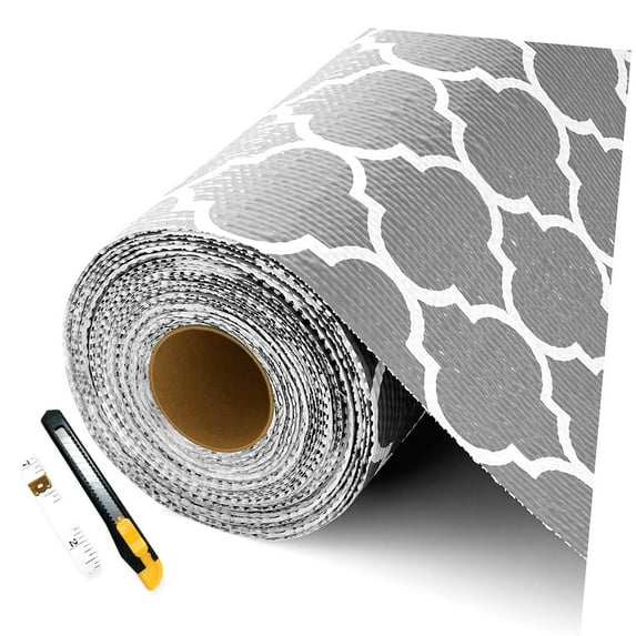 ANYWAY.GO Non-Adhesive Kitchen Cabinet Liners, Thickened Washable Paper ...