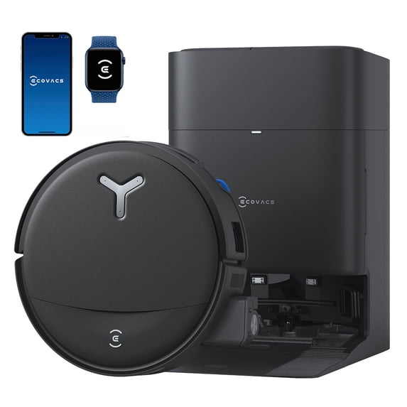 ECOVACS DEEBOT T80S Omni Robot Vacuum & Mop, 24,800Pa, Auto-Lift Mop, Hot Wash & Dry, ZeroTangle 3.0