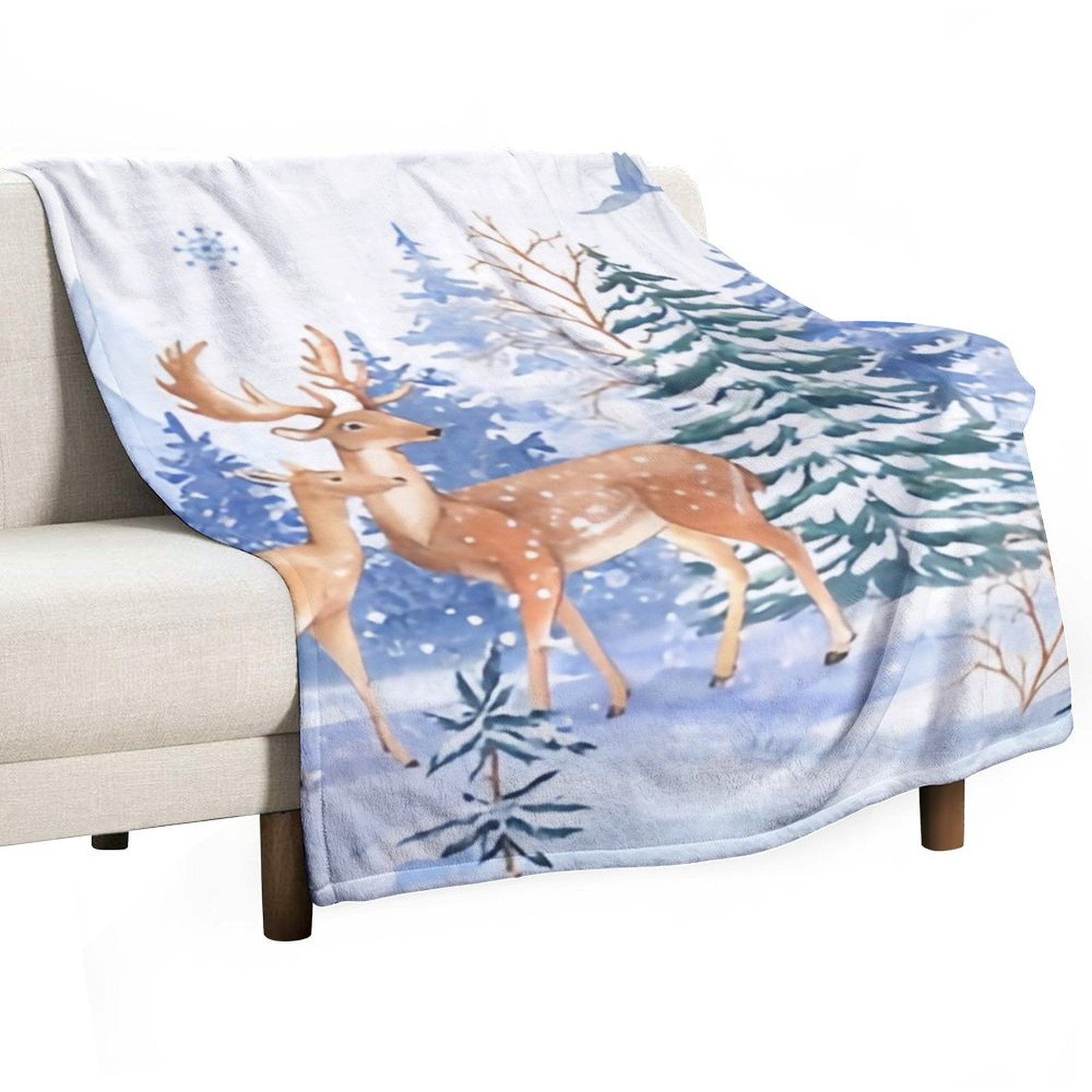 ANYWAY.GO Super Soft Flannel Cozy Blankets for Adults，Animals