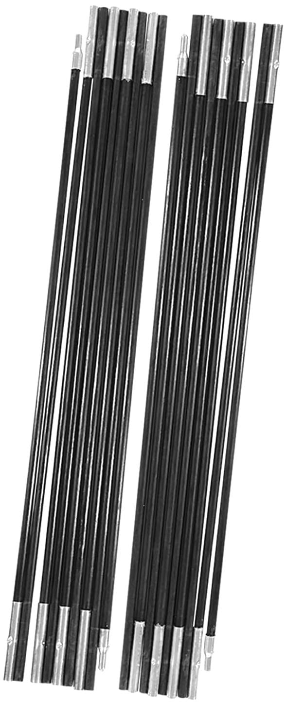 Tent Tarp Polen 4.9M, Universeel 9 Secties Glasvezel Camping Tentstok Bars Camping Luifelstokken Glasvezel Paal Kit voor Buiten Kamperen Wandelen Vissen Backpacken