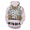 ANYWAY.GO Unisex Large size autumn/winter pullover Slogan Toy Bear