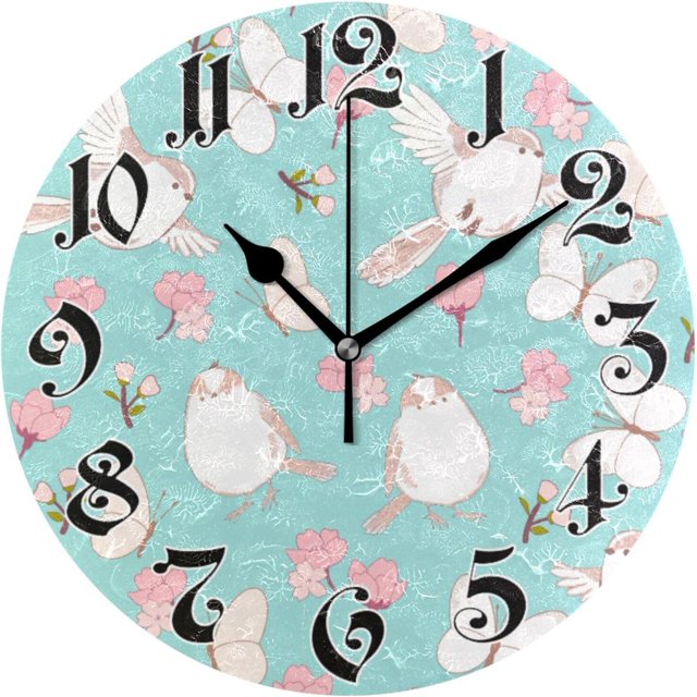 ANYWAY.GO Wall Clock Silent NonTicking, Battery Operated, 10 Inch