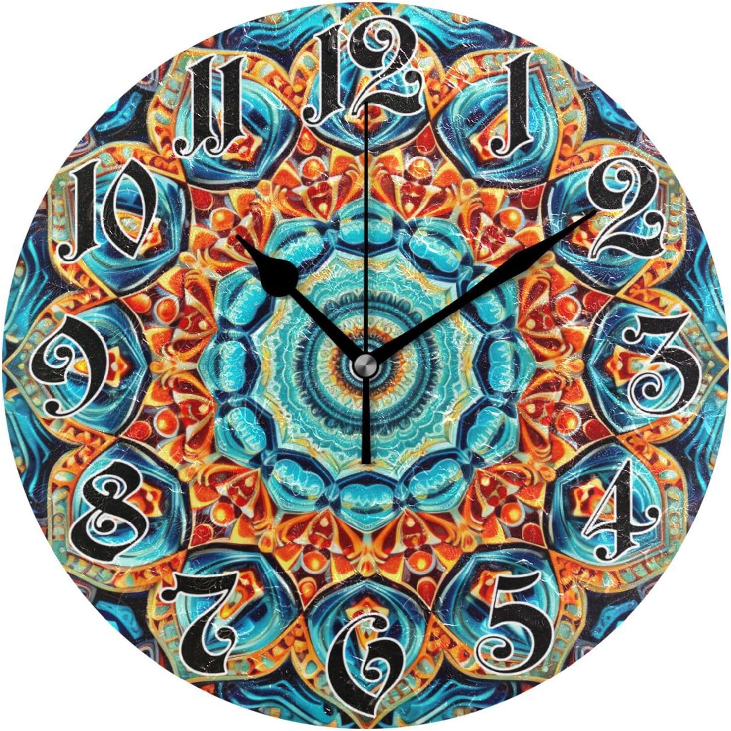 ANYWAY.GO Wall Clock Silent NonTicking, Battery Operated, 10 Inch