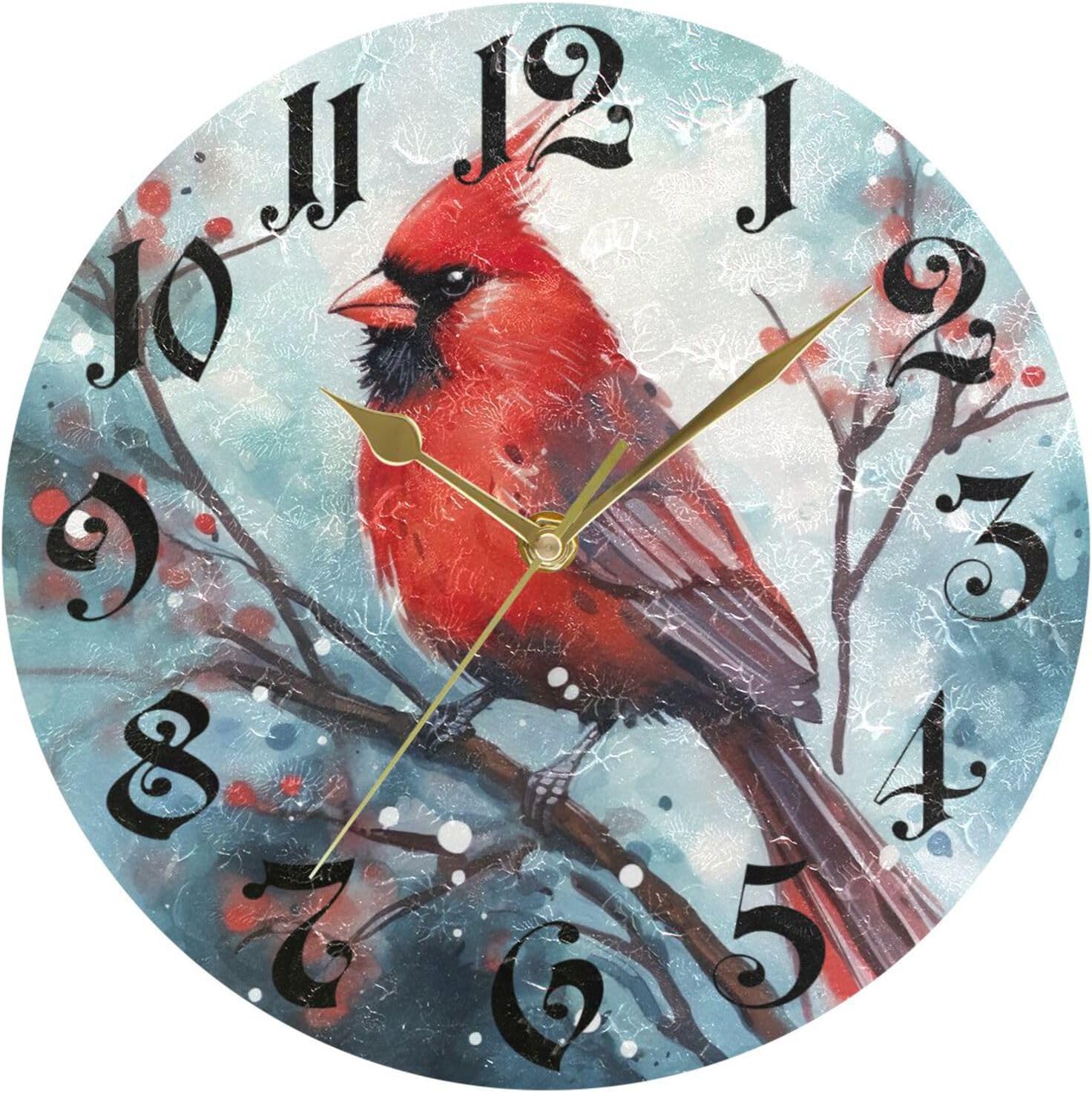 ANYWAY.GO Wall Clock Silent NonTicking, Battery Operated, 10 Inch