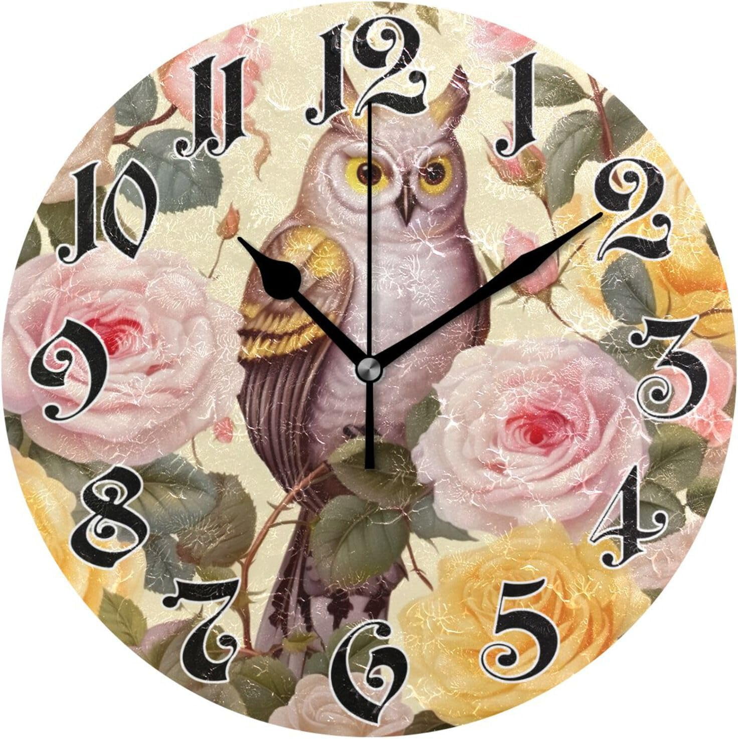 ANYWAY.GO Wall Clock Silent NonTicking, Battery Operated, 10 Inch