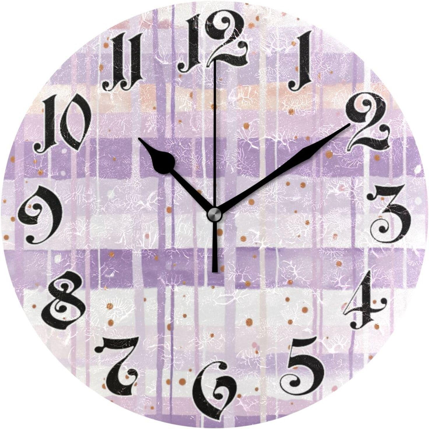 ANYWAY.GO Wall Clock Silent NonTicking, Battery Operated, 10 Inch