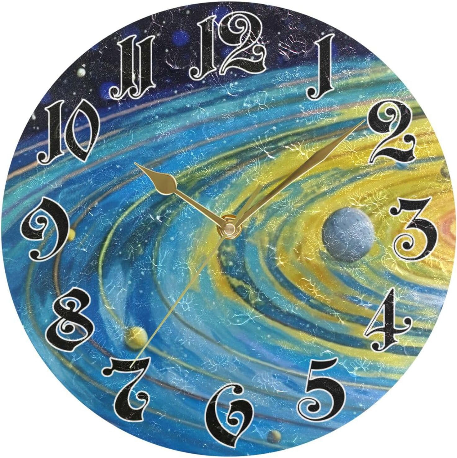 ANYWAY.GO Wall Clock Silent NonTicking, Battery Operated, 10 Inch