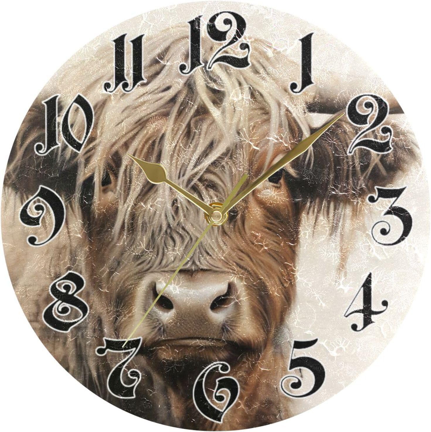 ANYWAY.GO Wall Clock Silent NonTicking, Battery Operated, 10 Inch