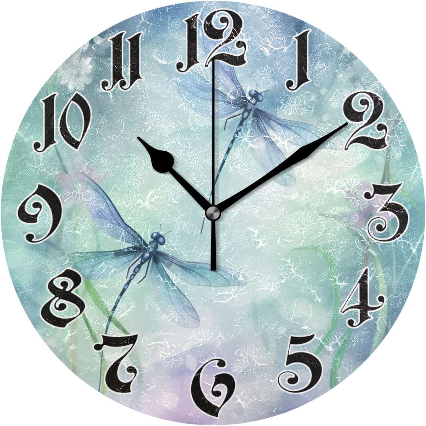 ANYWAY.GO Wall Clock Silent NonTicking, Battery Operated, 10 Inch